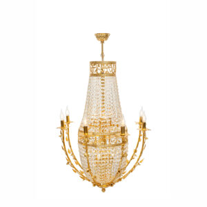 Đèn chùm Ansory Yavage vàng bóng