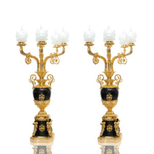 Chân nến đồng mạ vàng